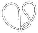 Spanish Bowline step 1