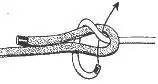 Sheet Bend step 1