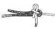 Slippery Sheet Bend step 1